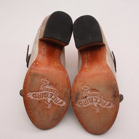 Freebird by Steven Caprice Women’s Size US 6 Gray Leather Block Heel Sandals - Picture 9 of 10